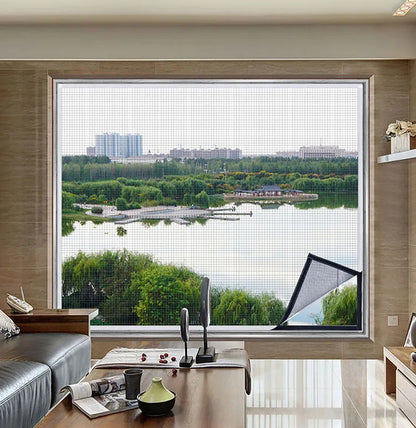 Adjustable invisible washable window net against mosquitoes | Brehn