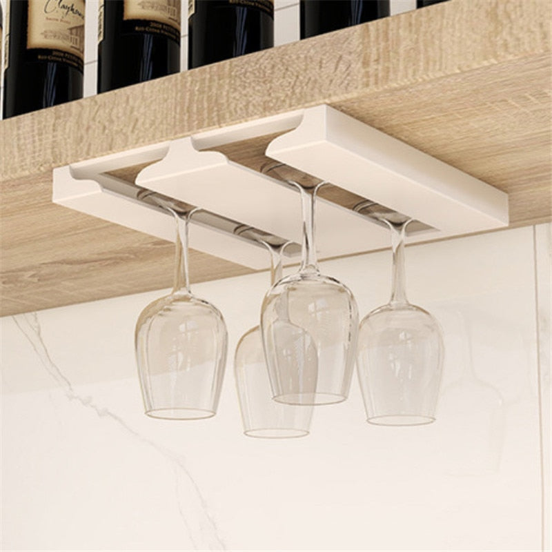 Skanto | Under Cabinet Glass Organizer Rack