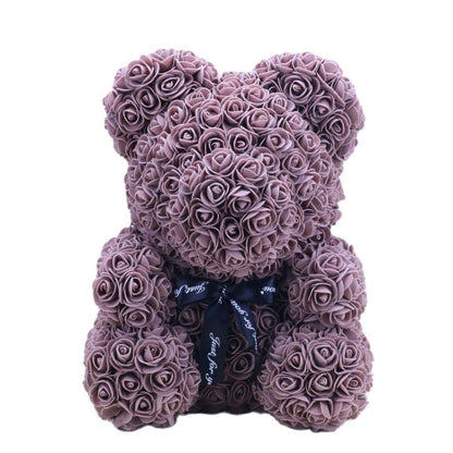 BowLift | Artificial Rose Flowers Teddy Bear