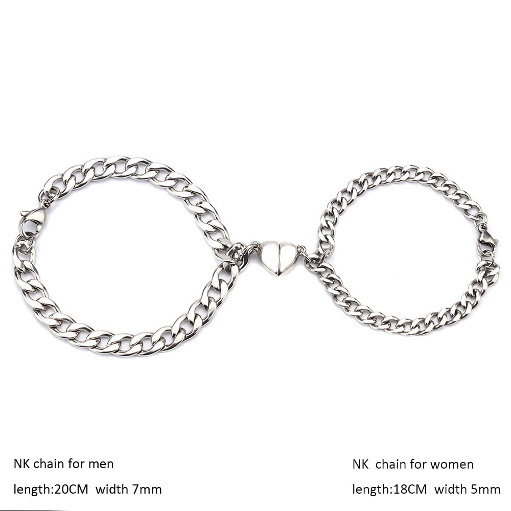 BowLift | Heart-Shaped Magnet Couples Bracelet