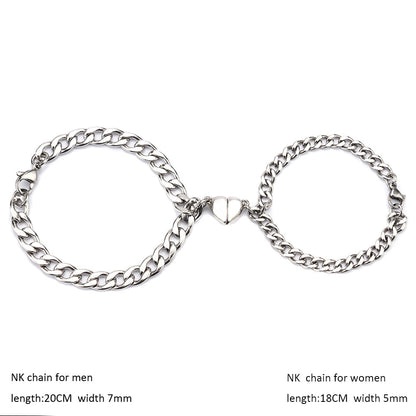 BowLift | Heart-Shaped Magnet Couples Bracelet