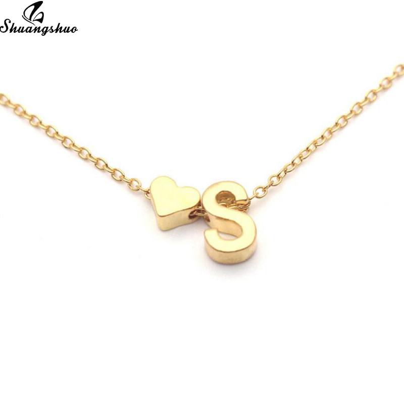 Sandsberg with heart pendant & letters