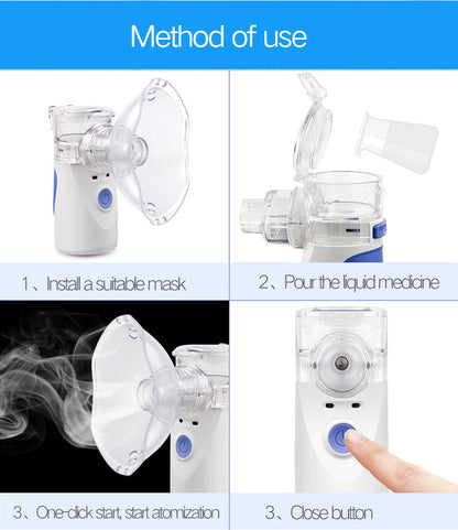 AdemZacht Pro – Portable Mesh Nebulizer with ultrasonic vibration for children and adults | Karnz