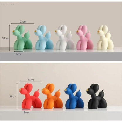 Haku - Balloon Dog Figurine with Golden Eyes | Skanto