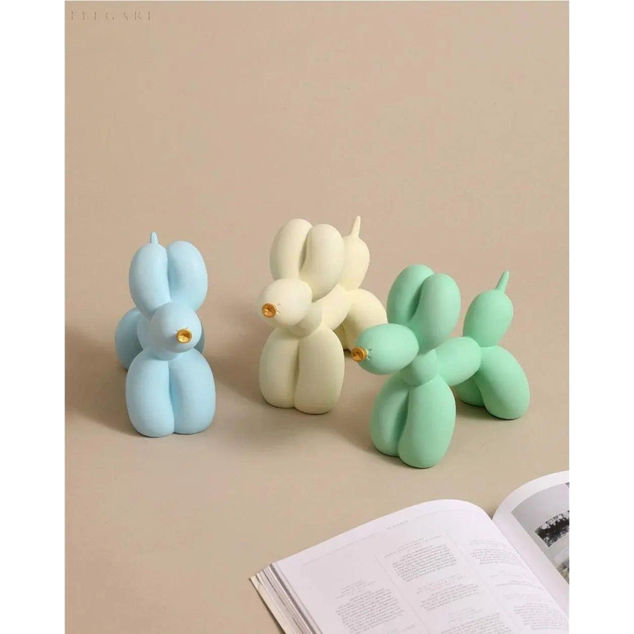 Haku - Balloon Dog Figurine with Golden Eyes | Skanto
