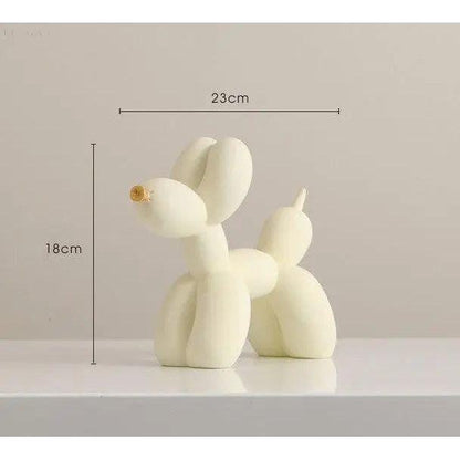 Haku - Balloon Dog Figurine with Golden Eyes | Skanto