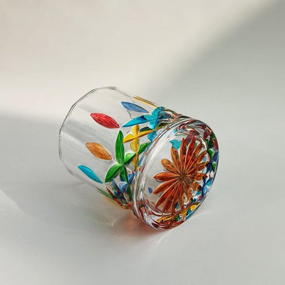 Hand-painted Murano glass Bowlift