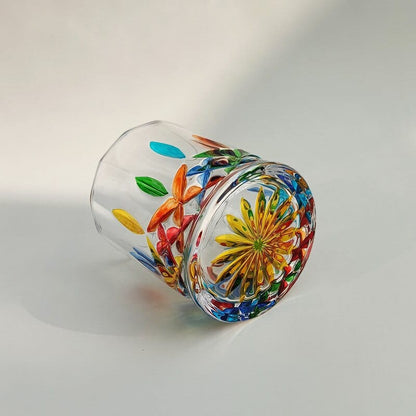 Hand-painted Murano glass Bowlift