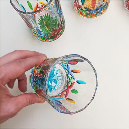 Hand-painted Murano glass Bowlift