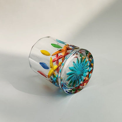 Hand-painted Murano glass Bowlift