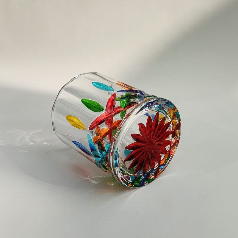 Hand-painted Murano glass Bowlift