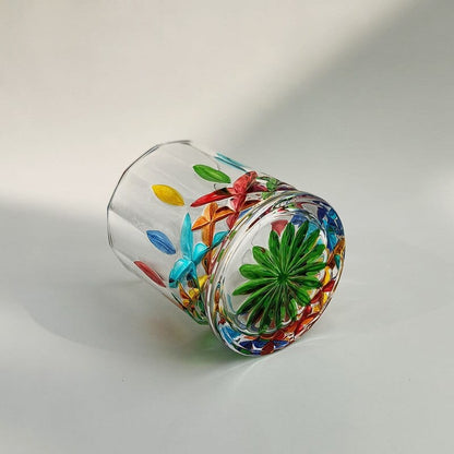 Hand-painted Murano glass Bowlift