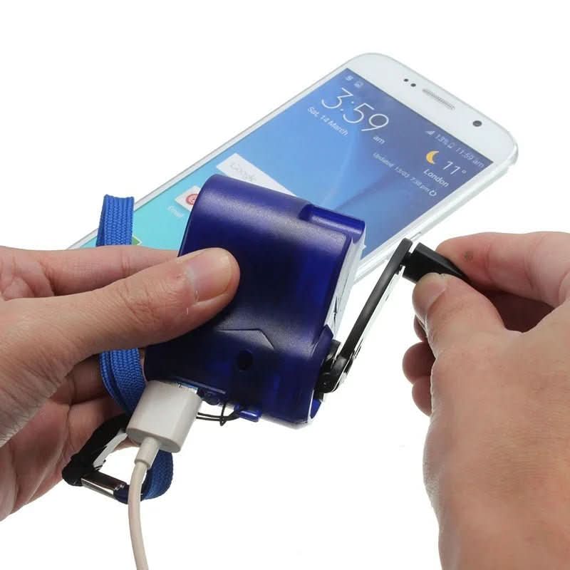 Skanto | Portable Hand-Crank Emergency Charger with USB & LED