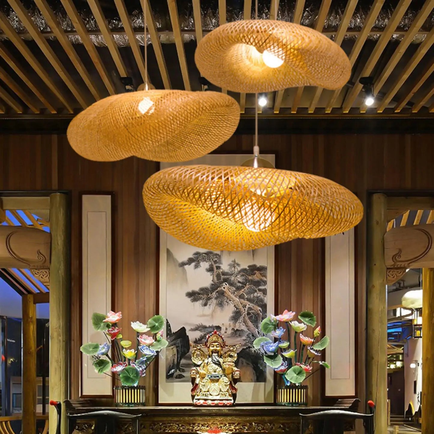 Skanto - Vintage Bamboo LED Pendant