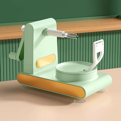 BowLift | Simple vegetable and fruit peeler with hand crank – For effortless peeling