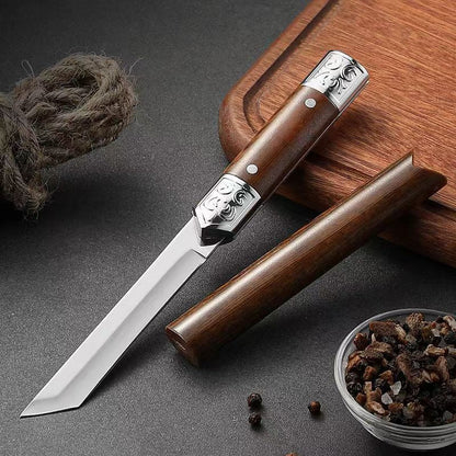 Handcrafted Japanese-Style Wooden Handle Utility Knife | Bowlift