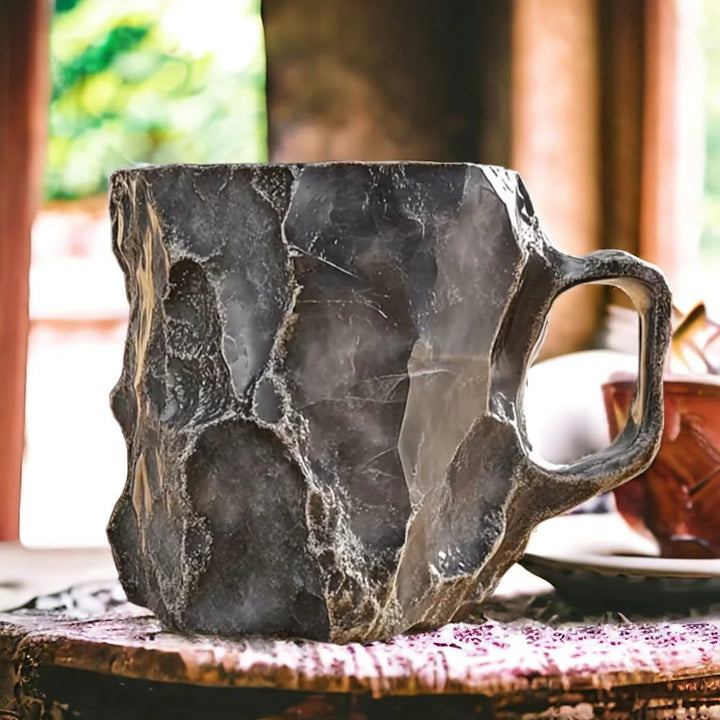 BowLift | Handcrafted Mineral Crystal Mug – Insulated, Microwave Safe, 350-450 ml, Unique Design