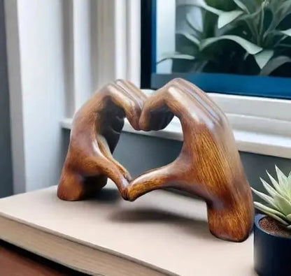 BowLift | Handcrafted heart sculpture with modern wood grain