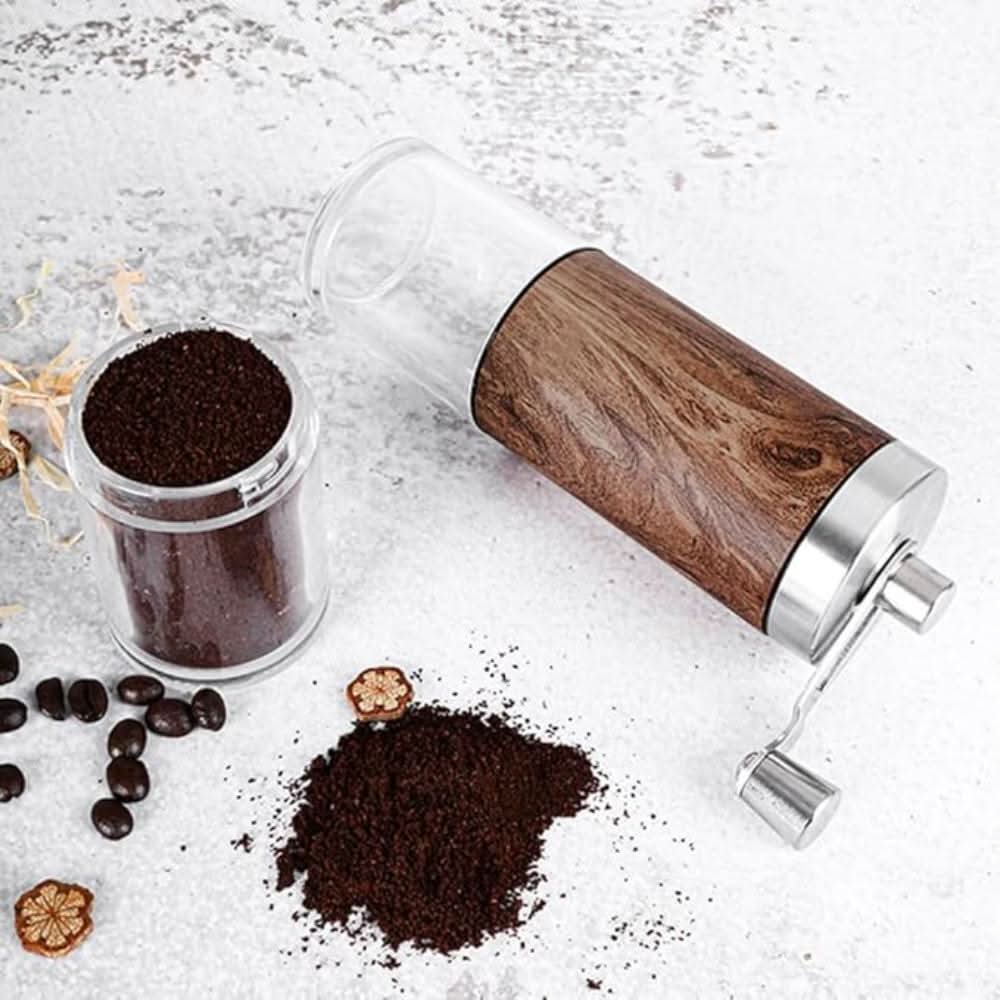 Skanto | Portable Wooden Coffee Grinder for Coffee and Spices