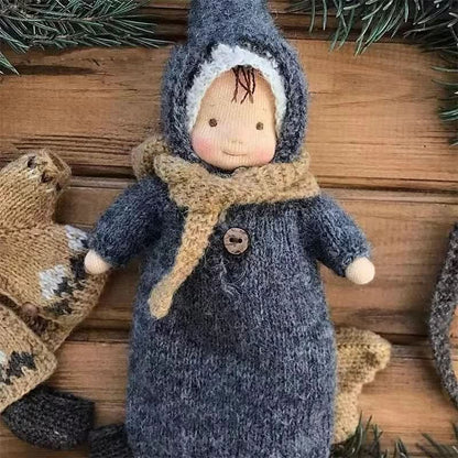 BowLift | Handmade cotton Waldorf doll with accessories