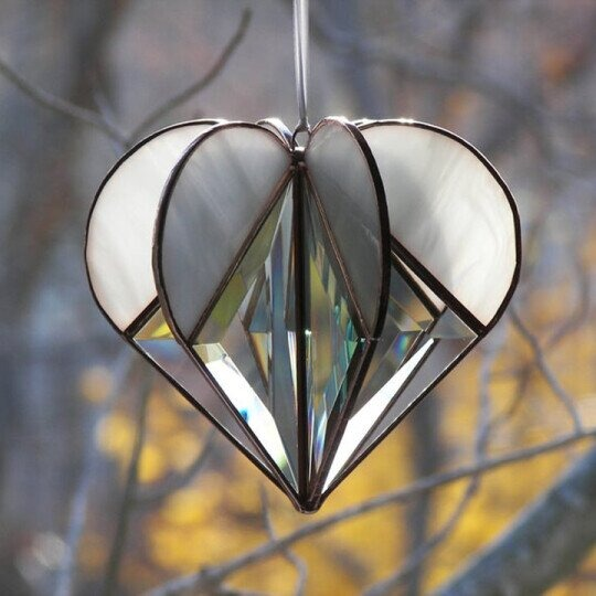Skanto | Handmade Heart Acrylic Sun Catcher Decoration