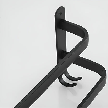 HangEase 3-tier wall-mounted towel rack – Aluminium space-saving design