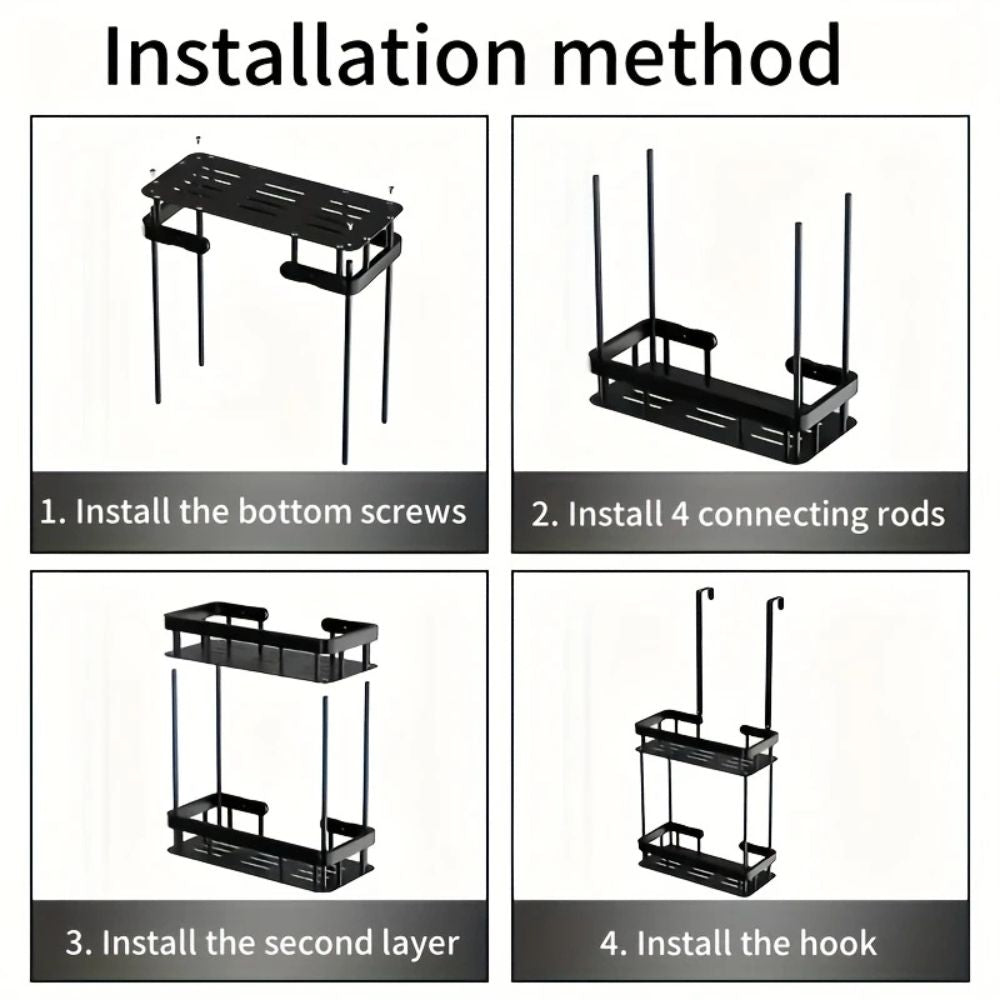 Skanto | Stainless Steel Bathroom Hanging Caddy Racks