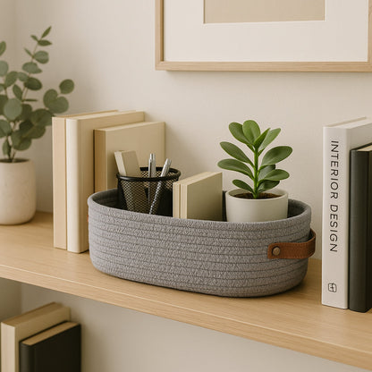 BowLift | Harper Woven Storage Basket Organizer