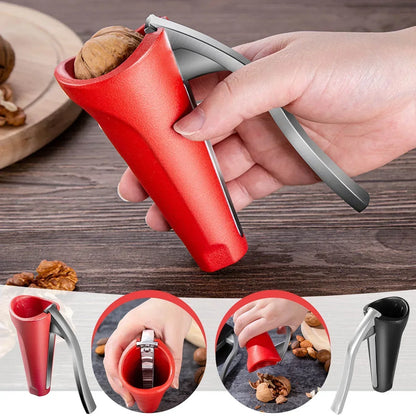 Skanto | Ergonomic Nutcracker with Lever Mechanism – Robust Walnut and Hazelnut Opener