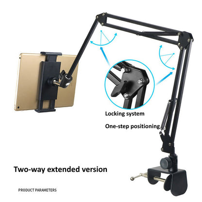 VIvolux | Long Arm Heavy Duty Desk Mount Tablet Holder