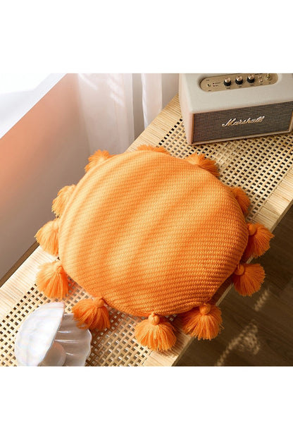 Fringe round seat cushion | Bowlift