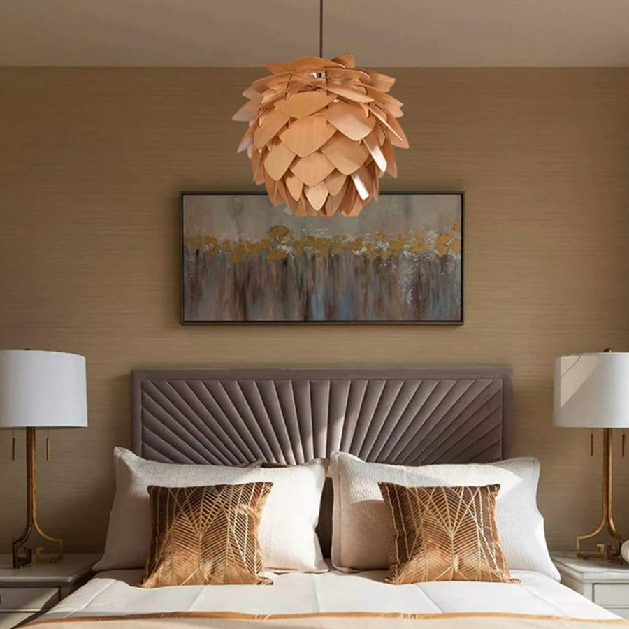 Skanto | Handmade Pinecone Wood Pendant Lamp