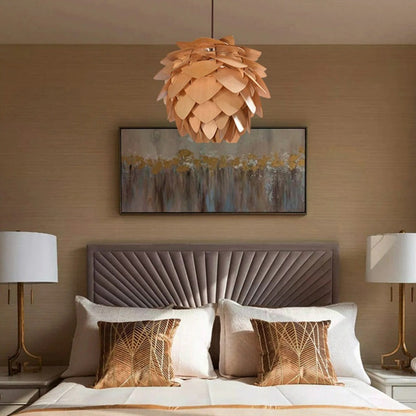 Skanto | Handmade Pinecone Wood Pendant Lamp