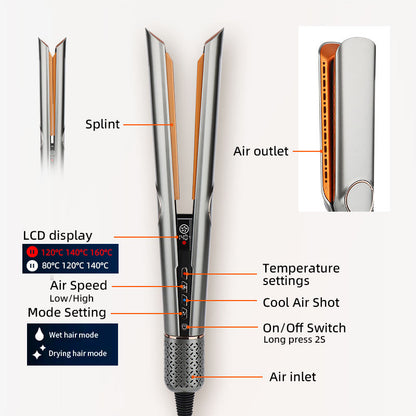 BowLift | 2-in-1 Hair Dryer & Straightener for Effortless Styling