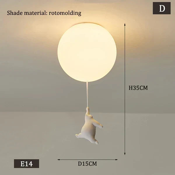 Skanto | Hanging Bear Balloons Lamp