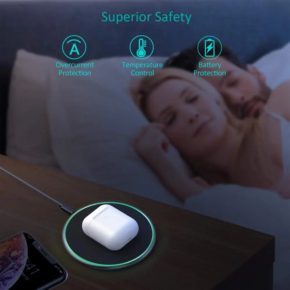 BowLift | 30W Fast Wireless Charging Pad | Premium USB C Charging Cable MagSafe Charger for Apple iPhone, Samsung & Android - Fast Wireless Charging Pad