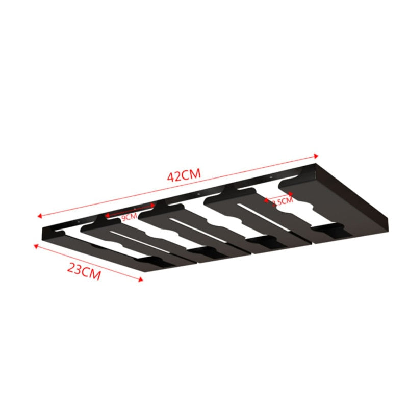 Skanto | Under Cabinet Glass Organizer Rack