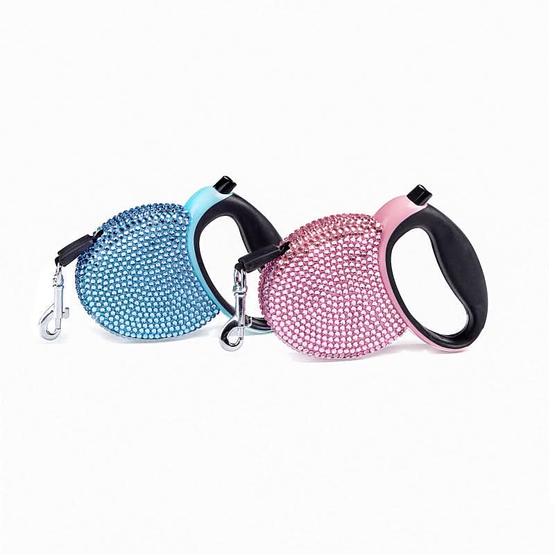 BowLift | Luxury Retractable Leash with Rhinestones for Small Dogs & Cats