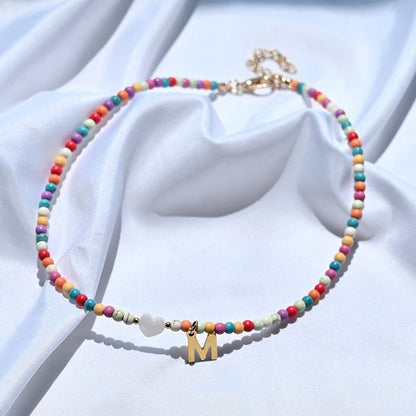 BowLift | Pearl Necklace with Letter Pendant