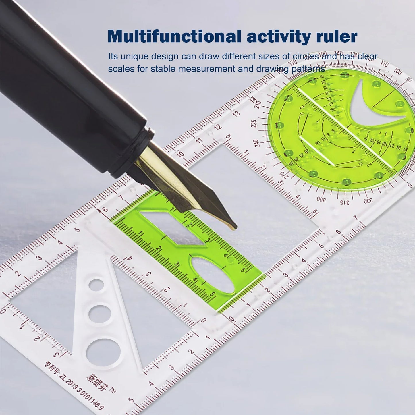 BowLift | Rotatable Mathematical Geometry Ruler
