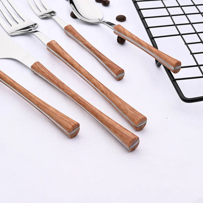 Skanto | RusticDining | Stainless Steel Cutlery with Wood Handle