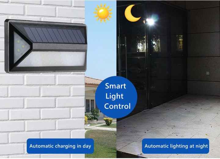 BowLift | Modern Solar LED Wall Light for Outdoors – Waterproof Facade Lighting with Motion Sensor