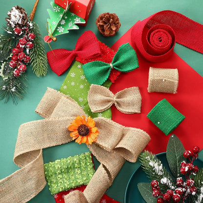 Skanto | 3M Rustic Jute Ribbon – 60mm Wide Gift Ribbon for DIY, Christmas & Weddings