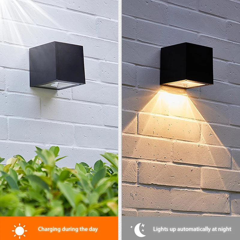 2 in 1 Solar Wall Lamp for Outdoor Areas | Karnz