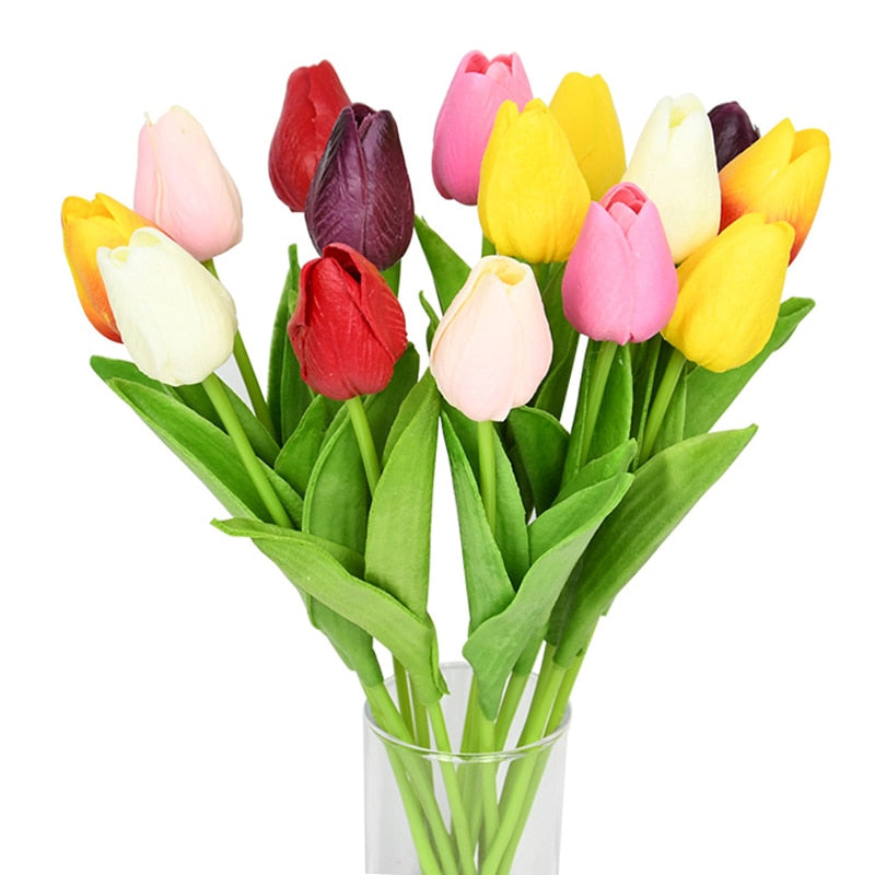 Skanto | Artificial Tulip Bouquet, Decoration (10 Pieces)