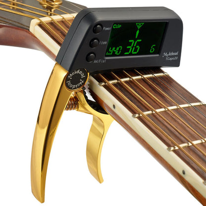 Capo & Tuner „TuneGrip“ – 2-in-1 Guitar Accessory with LCD Screen