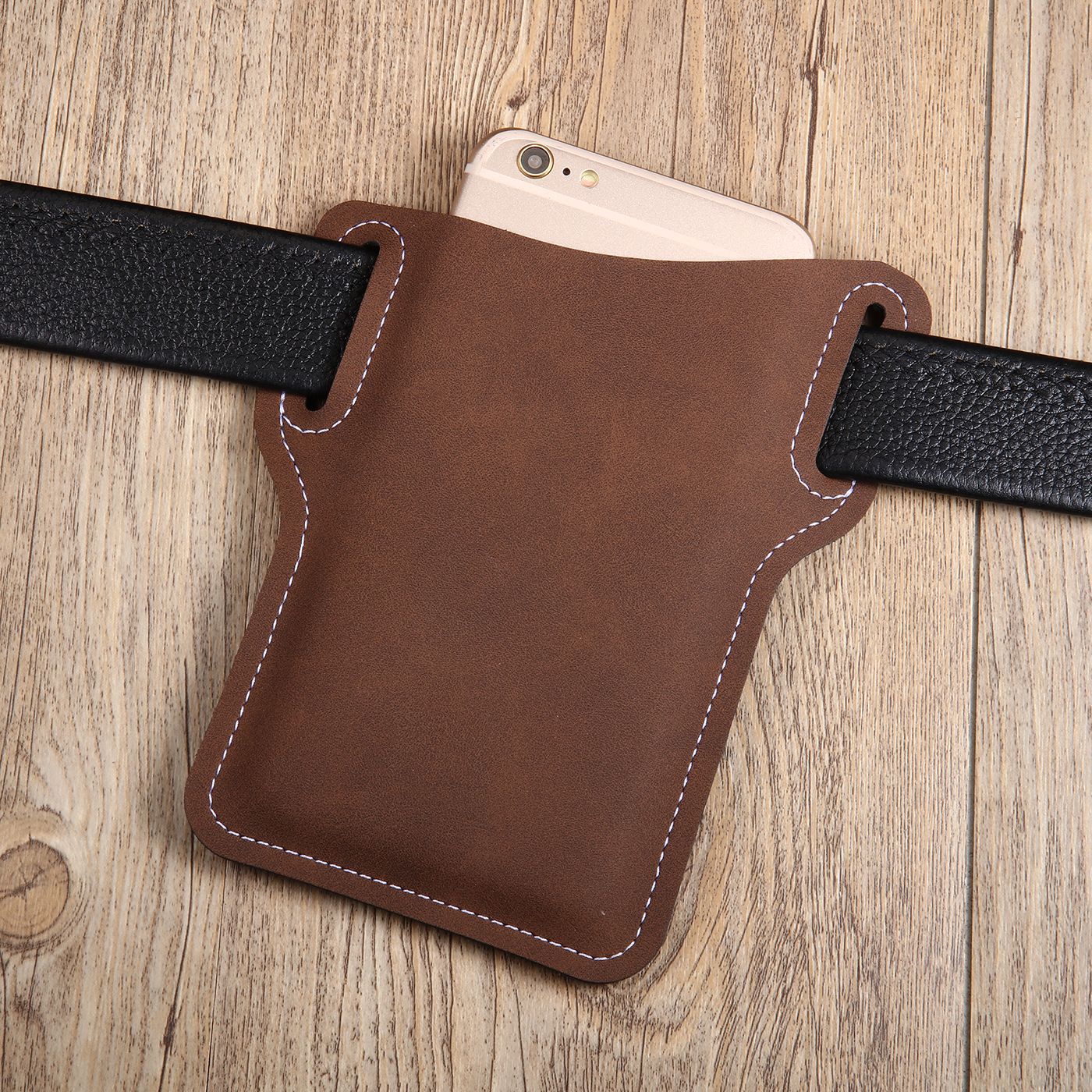 BowLift | Retro Leather Waist Phone Holder