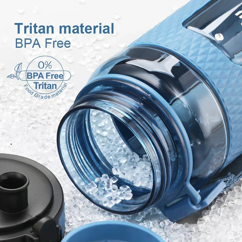 UZSPACE Sport Water Bottles, BPA-Free, Portable, Shockproof, Leakproof, Large Capacity, Gym Water Jug, Tritan Plastic Drinkware