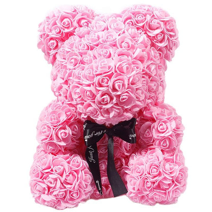 BowLift | Artificial Rose Flowers Teddy Bear
