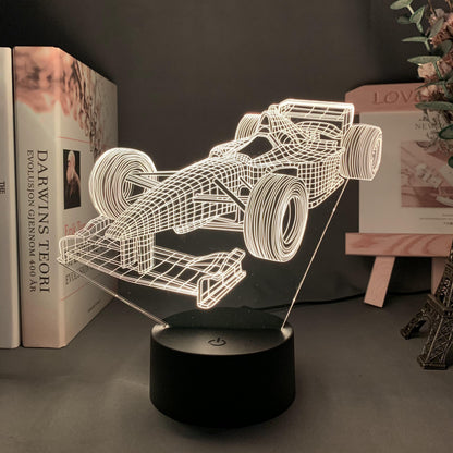 Skanto | Formula 1 3D Illusion Lamp with Color Modes
